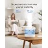 imageDreo Smart Humidifiers for Bedroom Top Fill 4L Supersized Humidifier Large Room with 28 dB 36H Runtime TouchAPPVoice Control Nightlight Cool Mist Humidifiers for Baby Plants Indoor BlackBlue