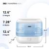 imageDreo Smart Humidifiers for Bedroom Top Fill 4L Supersized Humidifier Large Room with 28 dB 36H Runtime TouchAPPVoice Control Nightlight Cool Mist Humidifiers for Baby Plants Indoor BlackBlue