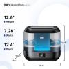 imageDreo Smart Humidifiers for Bedroom Top Fill 4L Supersized Humidifier Large Room with 28 dB 36H Runtime TouchAPPVoice Control Nightlight Cool Mist Humidifiers for Baby Plants Indoor Blackebony