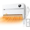imageDreo Smart Wall Heater Electric Space Heater for Bedroom 1500W 120 Vertical Oscillation Adjustable Thermostat Remote Control 24H Timer EasyMount Heater for Indoor Use Works with Alexa WH719SWhite