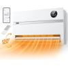 imageDreo Smart Wall Heater Electric Space Heater for Bedroom 1500W 120 Vertical Oscillation Adjustable Thermostat Remote Control 24H Timer EasyMount Heater for Indoor Use Works with Alexa WH719SWhite