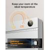 imageDreo Smart Wall Heater Electric Space Heater for Bedroom 1500W 120 Vertical Oscillation Adjustable Thermostat Remote Control 24H Timer EasyMount Heater for Indoor Use Works with Alexa WH719SWhite