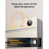 imageDreo Smart Wall Heater Electric Space Heater for Bedroom 1500W 120 Vertical Oscillation Adjustable Thermostat Remote Control 24H Timer EasyMount Heater for Indoor Use Works with Alexa WH719SWooden