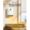 imageDreo Smart Wall Heater IP24 Electric PTC Space Heaters for Indoor Use 30 Oscillation Adjustable Thermostat Remote Control Works with Alexa 24H Timer Easymounted for Bedroom Office HomeWhite