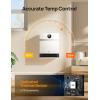 imageDreo Smart Wall Heater IP24 Electric PTC Space Heaters for Indoor Use 30 Oscillation Adjustable Thermostat Remote Control Works with Alexa 24H Timer Easymounted for Bedroom Office HomeWhite