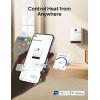 imageDreo Smart Wall Heater IP24 Electric PTC Space Heaters for Indoor Use 30 Oscillation Adjustable Thermostat Remote Control Works with Alexa 24H Timer Easymounted for Bedroom Office HomeWhite