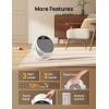 imageDreo Space Heater 1500W 60 Adjustable Tilt 105fts Portable Electric Heaters for Indoor Use with Thermostat 8 Safety Protections 3 Modes Remote Quiet Desk Heater for Bedroom Office BlackWhite