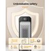 imageDreo Space Heater Indoor 25quot 115fts Fast Portable Room Heater with Remote and Thermostat 3 Modes Overheating ampamp TipOver Protection Electric Heaters for Indoor Use Large Room Bedroom GoldSilver