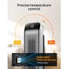 imageDreo Space Heater Indoor 25quot 115fts Fast Portable Room Heater with Remote and Thermostat 3 Modes Overheating ampamp TipOver Protection Electric Heaters for Indoor Use Large Room Bedroom GoldSilver