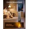 imageDreo Space Heater Indoor 25quot 115fts Fast Portable Room Heater with Remote and Thermostat 3 Modes Overheating ampamp TipOver Protection Electric Heaters for Indoor Use Large Room Bedroom GoldSilver