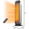 imageDreo Space Heater Indoor 25quot 115fts Fast Portable Room Heater with Remote and Thermostat 3 Modes Overheating ampamp TipOver Protection Electric Heaters for Indoor Use Large Room Bedroom GoldGold