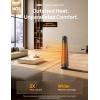 imageDreo Space Heater Large Room 30quot Electric Heaters with Remote 120 Oscillation Adjustable Thermostat 5 Heat ampamp 3 Fan levels 8 Safety Protections 25dB Quiet 112H Timer Heater for Office BlackBlack