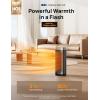 imageDreo Space Heaters for Indoor Use 1500W Fast Heating Portable Heaters with Remote Large PTC Ceramic Electric for Bedroom 12H Timer 70 Oscillation Overheat Protection Safety Heat for Home OfficeGold