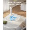 imageDreo Tower Fan for Bedroom 25fts Smart Standing Fans 90 Oscillating Floor Fan with 4 Modes 4 Speeds 8H Timer 28dB Bladeless Remote 28 dB Works with WiFi Voice ControlWhite