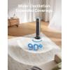 imageDreo Tower Fan for Bedroom 25fts Velocity Quiet Floor Fan 90 Oscillating Fans for Indoors with 4 Speeds 4 Modes 8H Timer Standing Fans Bladeless Fan Black Nomad One DRHTF007Silver