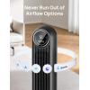 imageDreo Tower Fan for Bedroom 25fts Velocity Quiet Floor Fan 90 Oscillating Fans for Indoors with 4 Speeds 4 Modes 8H Timer Standing Fans Bladeless Fan Black Nomad One DRHTF007Black