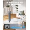 imageDreo Tower Fan for Bedroom 25fts Velocity Quiet Floor Fan 90 Oscillating Fans for Indoors with 4 Speeds 4 Modes 8H Timer Standing Fans Bladeless Fan Black Nomad One DRHTF007Grey