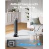 imageDreo Tower Fan for Bedroom 25fts Velocity Quiet Floor Fan 90 Oscillating Fans for Indoors with 4 Speeds 4 Modes 8H Timer Standing Fans Bladeless Fan Black Nomad One DRHTF007Silver