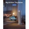 imageDreo Tower Fan for Bedroom 25fts Velocity Quiet Floor Fan 90 Oscillating Fans for Indoors with 4 Speeds 4 Modes 8H Timer Standing Fans Bladeless Fan Black Nomad One DRHTF007White