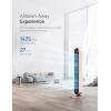 imageDreo Tower Fan for Bedroom 42 Inch 120 Oscillating Fan 25dB Quiet DC Motor 28fts Velocity Bladeless Standing Fan with 12 Speeds 4 Modes 12H Timer Cooling Fans for Home Living Room Pilot Max SStarlight