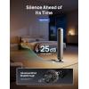 imageDreo Tower Fan for Bedroom 42 Inch 120 Oscillating Fan 25dB Quiet DC Motor 28fts Velocity Bladeless Standing Fan with 12 Speeds 4 Modes 12H Timer Cooling Fans for Home Living Room Pilot Max SSilver