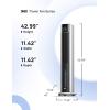 imageDreo Tower Fan for Bedroom 43quot Cooling Fans That Blow Cold Air 2025 Upgraded Evaporative Air Cooler Quiet 85 Oscillating Floor Fan Easy Cleaning APP Control 4 Modes ampamp 4 Speeds 12H Timer BlackSilver
