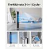 imageDreo Tower Fan for Bedroom 43quot Cooling Fans That Blow Cold Air 2025 Upgraded Evaporative Air Cooler Quiet 85 Oscillating Floor Fan Easy Cleaning APP Control 4 Modes ampamp 4 Speeds 12H Timer BlackSilver