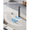 imageDreo Tower Fan for Bedroom 43quot Cooling Fans That Blow Cold Air 2025 Upgraded Evaporative Air Cooler Quiet 85 Oscillating Floor Fan Easy Cleaning APP Control 4 Modes ampamp 4 Speeds 12H Timer BlackSilver