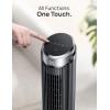 imageDreo Tower Fan for Bedroom 90 Oscillating Fans that Blow Cold Air 5 Speeds 4 Modes with 26fts Velocity 12H ampamp 28dB Quiet Timer Remote Touch 40quot Standing Floor Fan for Home Office BlackBlack