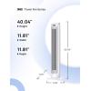 imageDreo Tower Fan for Bedroom 90 Oscillating Fans that Blow Cold Air 5 Speeds 4 Modes with 26fts Velocity 12H ampamp 28dB Quiet Timer Remote Touch 40quot Standing Floor Fan for Home Office BlackWhite