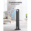 imageDreo Tower Fan for Bedroom 90 Oscillating Fans that Blow Cold Air 5 Speeds 4 Modes with 26fts Velocity 12H ampamp 28dB Quiet Timer Remote Touch 40quot Standing Floor Fan for Home Office BlackBlack