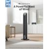 imageDreo Tower Fan for Bedroom 90 Oscillating Fans that Blow Cold Air 5 Speeds 4 Modes with 26fts Velocity 12H ampamp 28dB Quiet Timer Remote Touch 40quot Standing Floor Fan for Home Office BlackBlack