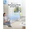imageDreo Tower Fan for Bedroom 90 Oscillating Standing Fan 30ft far 28dB Quiet for Sleep 6 Speeds 4 Modes 12H Timer 42 Inch Bladeless Remote for Home Office Room Cruiser Pro T1White