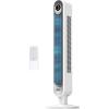 imageDreo Tower Fan for Bedroom 90 Oscillating Standing Fan 30ft far 28dB Quiet for Sleep 6 Speeds 4 Modes 12H Timer 42 Inch Bladeless Remote for Home Office Room Cruiser Pro T1White