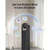 imageDreo Tower Fan for Bedroom 90 Oscillating Standing Fan 30ft far 28dB Quiet for Sleep 6 Speeds 4 Modes 12H Timer 42 Inch Bladeless Remote for Home Office Room Cruiser Pro T1Black