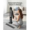 imageDreo Tower Fan for Bedroom 90 Oscillating Standing Fan 30ft far 28dB Quiet for Sleep 6 Speeds 4 Modes 12H Timer 42 Inch Bladeless Remote for Home Office Room Cruiser Pro T1Black