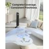 imageDreo Tower Fan for Bedroom 90 Oscillating Standing Fan 30ft far 28dB Quiet for Sleep 6 Speeds 4 Modes 12H Timer 42 Inch Bladeless Remote for Home Office Room Cruiser Pro T1Black