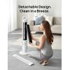 imageDreo Tower Fan for Bedroom 90 Oscillating Standing Fan 30ft far 28dB Quiet for Sleep 6 Speeds 4 Modes 12H Timer 42 Inch Bladeless Remote for Home Office Room Cruiser Pro T1White