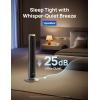 imageDreo Tower Fan for Bedroom 90 Oscillating Standing Fan with 40ft Far Airflow 25dB Ultra Quiet DC Motor 28fts Velocity 12 Speeds 42 inch Smart Control 4 Modes 12H Timer Pilot Pro SSilver