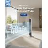 imageDreo Tower Fan for Bedroom 90 Oscillating Standing Fan with 40ft Far Airflow 25dB Ultra Quiet DC Motor 28fts Velocity 12 Speeds 42 inch Smart Control 4 Modes 12H Timer Pilot Pro SSilver