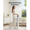imageDreo Tower Fan for Bedroom 90 Oscillating Standing Fans for Room with 4 Speeds 3 Modes 28dB Quiet for Sleep 25fts Velocity 8H Timer Remote Living Room Office Home Black TF117White