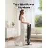 imageDreo Tower Fan for Bedroom 90 Oscillating Standing Fans for Room with 4 Speeds 3 Modes 28dB Quiet for Sleep 25fts Velocity 8H Timer Remote Living Room Office Home Black TF117Black