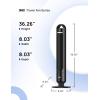 imageDreo Tower Fan for Bedroom 90 Oscillating Standing Fans for Room with 4 Speeds 3 Modes 28dB Quiet for Sleep 25fts Velocity 8H Timer Remote Living Room Office Home Black TF117Black