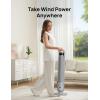 imageDreo Tower Fan for Bedroom 90 Oscillating Standing Fans for Room with 4 Speeds 3 Modes 28dB Quiet for Sleep 25fts Velocity 8H Timer Remote Living Room Office Home Black TF117Grey