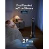 imageDreo Tower Fan for Bedroom 90 Oscillating Standing Fans for Room with 4 Speeds 3 Modes 28dB Quiet for Sleep 25fts Velocity 8H Timer Remote Living Room Office Home Black TF117Black