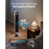 imageDreo Tower Fan for Bedroom Upgraded DC 9 Speeds 25dB UltraQuiet Floor Fan 90 Oscillating Fans with 28fts Velocity 12H Timer Standing Fan Bladeless Fan Powerful for Home Office RoomStarlight