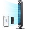 imageDreo Tower Fan for Bedroom Upgraded DC 9 Speeds 25dB UltraQuiet Floor Fan 90 Oscillating Fans with 28fts Velocity 12H Timer Standing Fan Bladeless Fan Powerful for Home Office RoomBlack