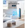 imageDreo Tower Fan for Bedroom Upgraded DC 9 Speeds 25dB UltraQuiet Floor Fan 90 Oscillating Fans with 28fts Velocity 12H Timer Standing Fan Bladeless Fan Powerful for Home Office RoomBlack