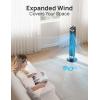 imageDreo Tower Fan for Bedroom Upgraded DC 9 Speeds 25dB UltraQuiet Floor Fan 90 Oscillating Fans with 28fts Velocity 12H Timer Standing Fan Bladeless Fan Powerful for Home Office RoomBlack
