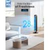 imageDreo Tower Fan for Bedroom Upgraded DC 9 Speeds 25dB UltraQuiet Floor Fan 90 Oscillating Fans with 28fts Velocity 12H Timer Standing Fan Bladeless Fan Powerful for Home Office RoomBlack